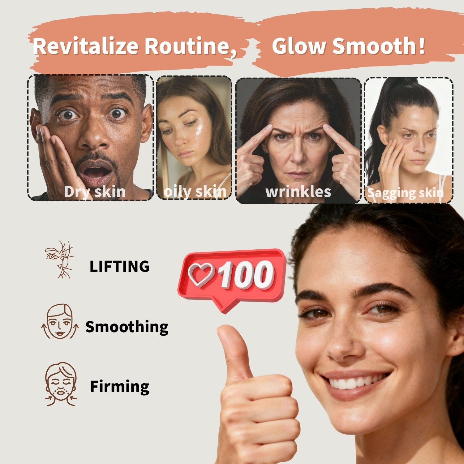 Microcurrent Facial Device with Red Light Therapy - 7-in-1 LED Sculptor & Hot Gua Sha for Face Neck Eye Firming, Depuffing & Double Chin Reduction