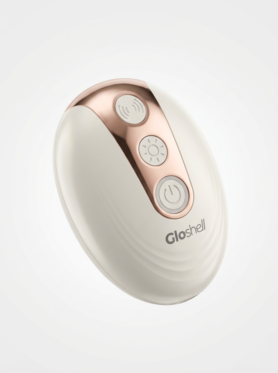 Gloshell Intelligent Neck & Back Massager - 5D Metal Balls, 7 Color Light, EMS Microcurrent, Vibration for Muscle Relief