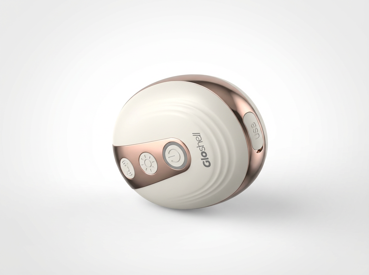 Gloshell Intelligent Neck & Back Massager - 5D Metal Balls, 7 Color Light, EMS Microcurrent, Vibration for Muscle Relief