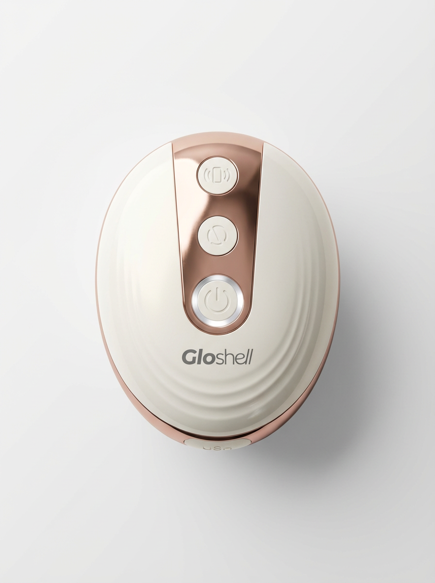 Gloshell Intelligent Neck & Back Massager - 5D Metal Balls, 7 Color Light, EMS Microcurrent, Vibration for Muscle Relief