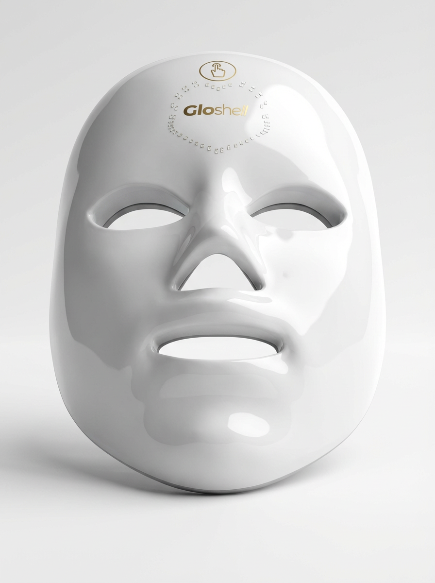Gloshell 7-Color LED Light Therapy Mask - Photodynamic Skin Rejuvenation, Whitening, Anti-Wrinkle, Spot Fading for Facial Care