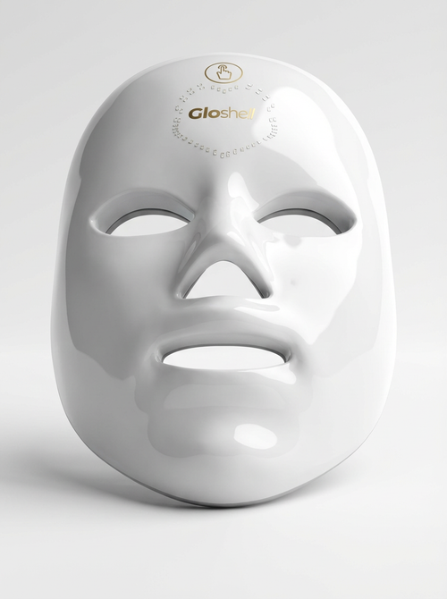 Gloshell 7-Color LED Light Therapy Mask - Photodynamic Skin Rejuvenation, Whitening, Anti-Wrinkle, Spot Fading for Facial Care