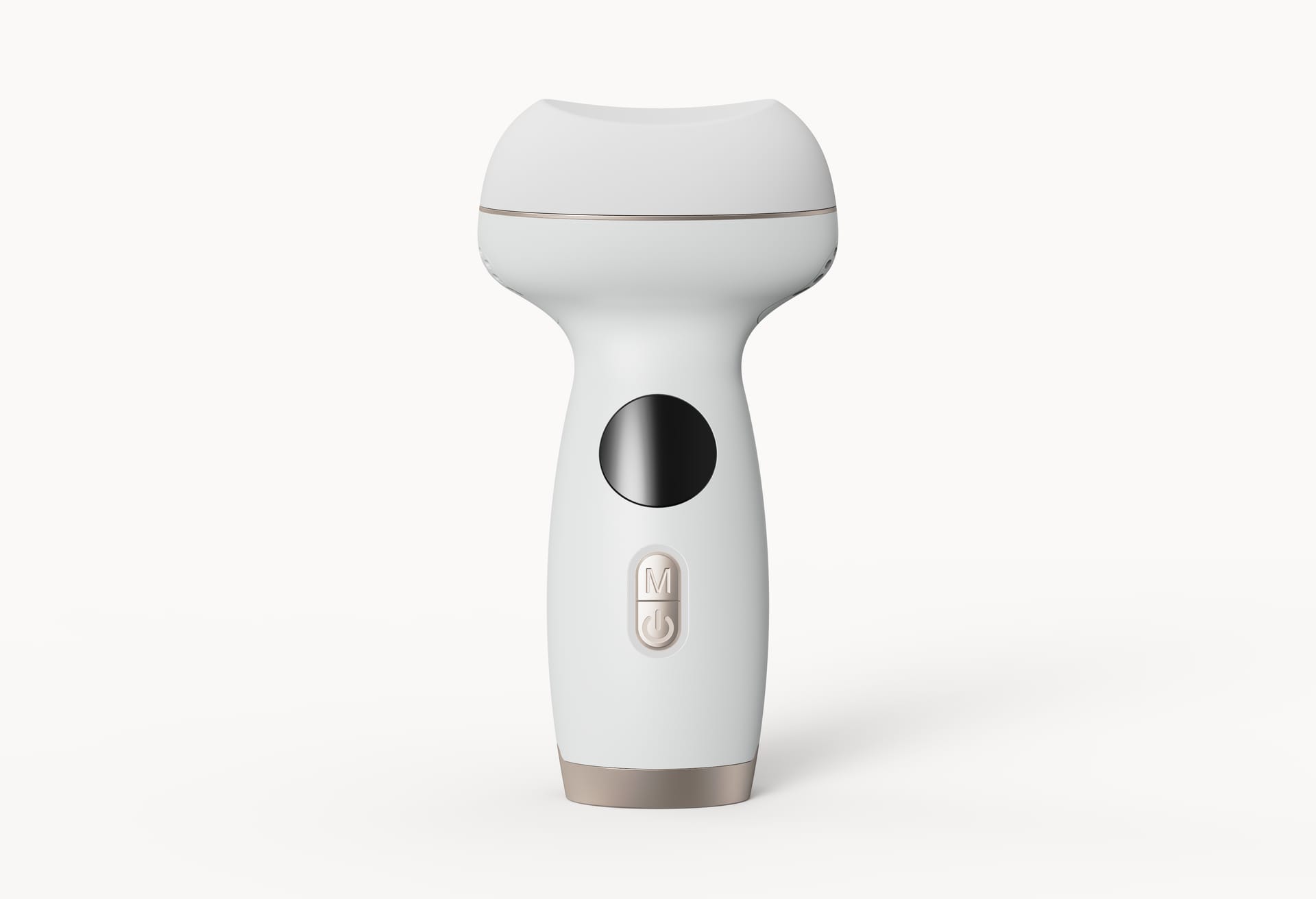 The Kdune 7-in-1 massager resting on a seamless studio backdrop, shot front on.