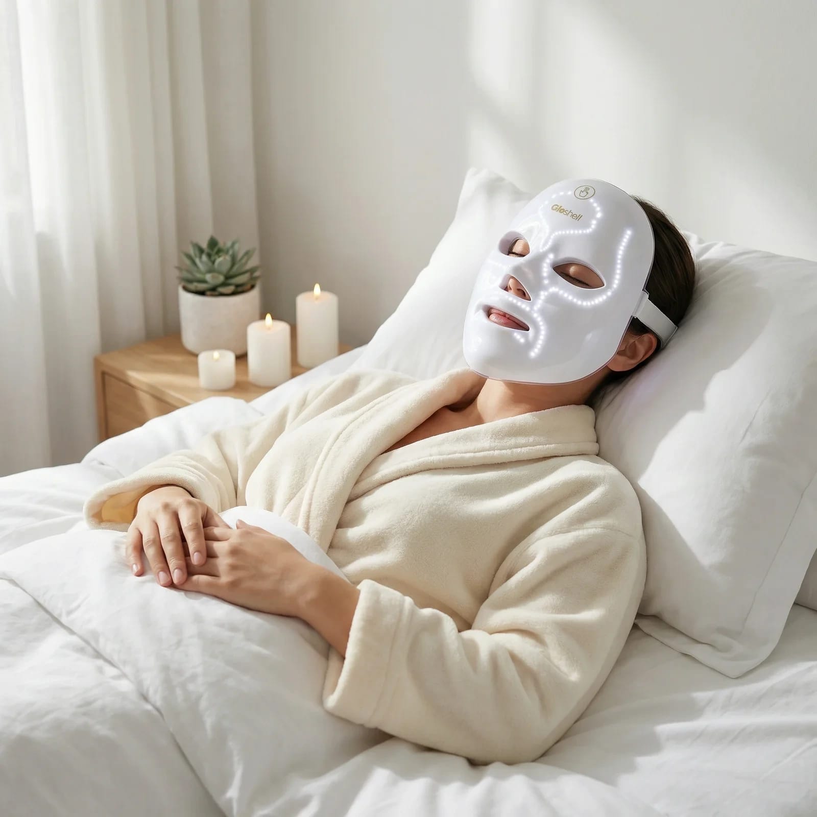 GloShell Eye LED 4.0 Light Therapy Mask, studio photograph 5 of 5