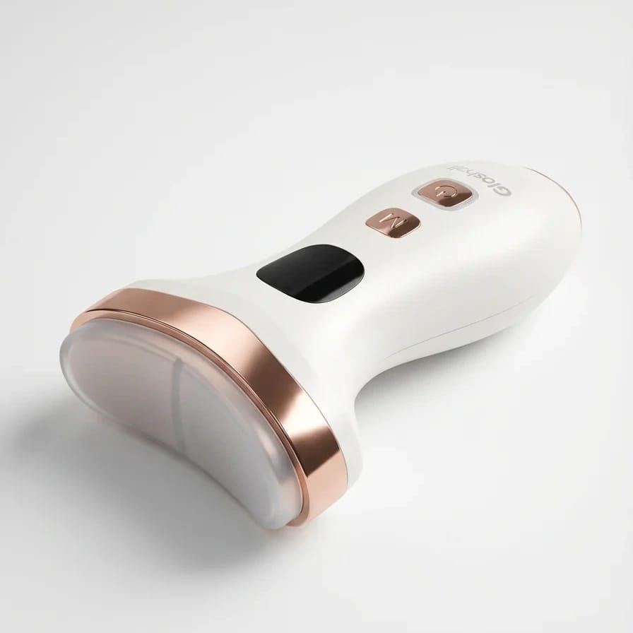 GloShell LED 3-in-1 Facial Massager, studio photograph 2 of 3